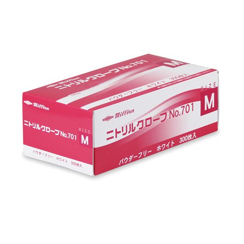 Amazon | ミリオン ニトリルグロｰブ パウダｰフリｰ No.701 300枚入 LH